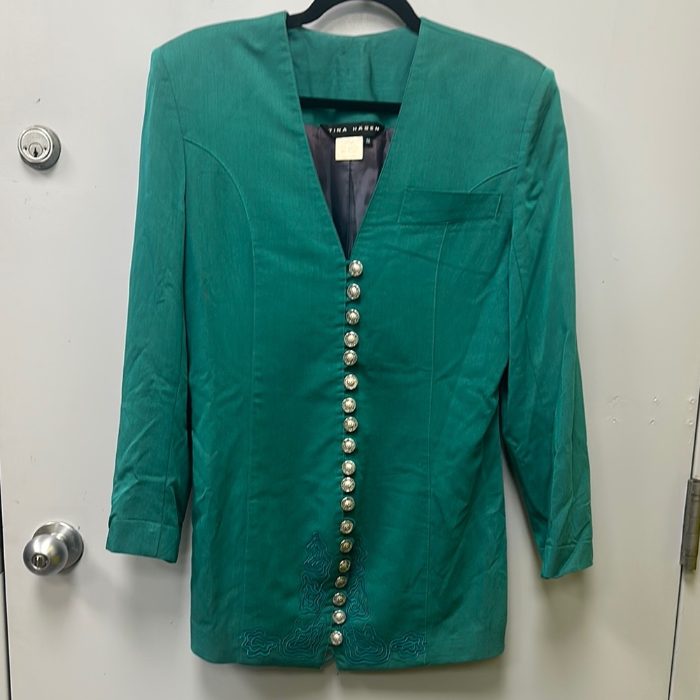 Tina Hagen Kelly Green Blazer